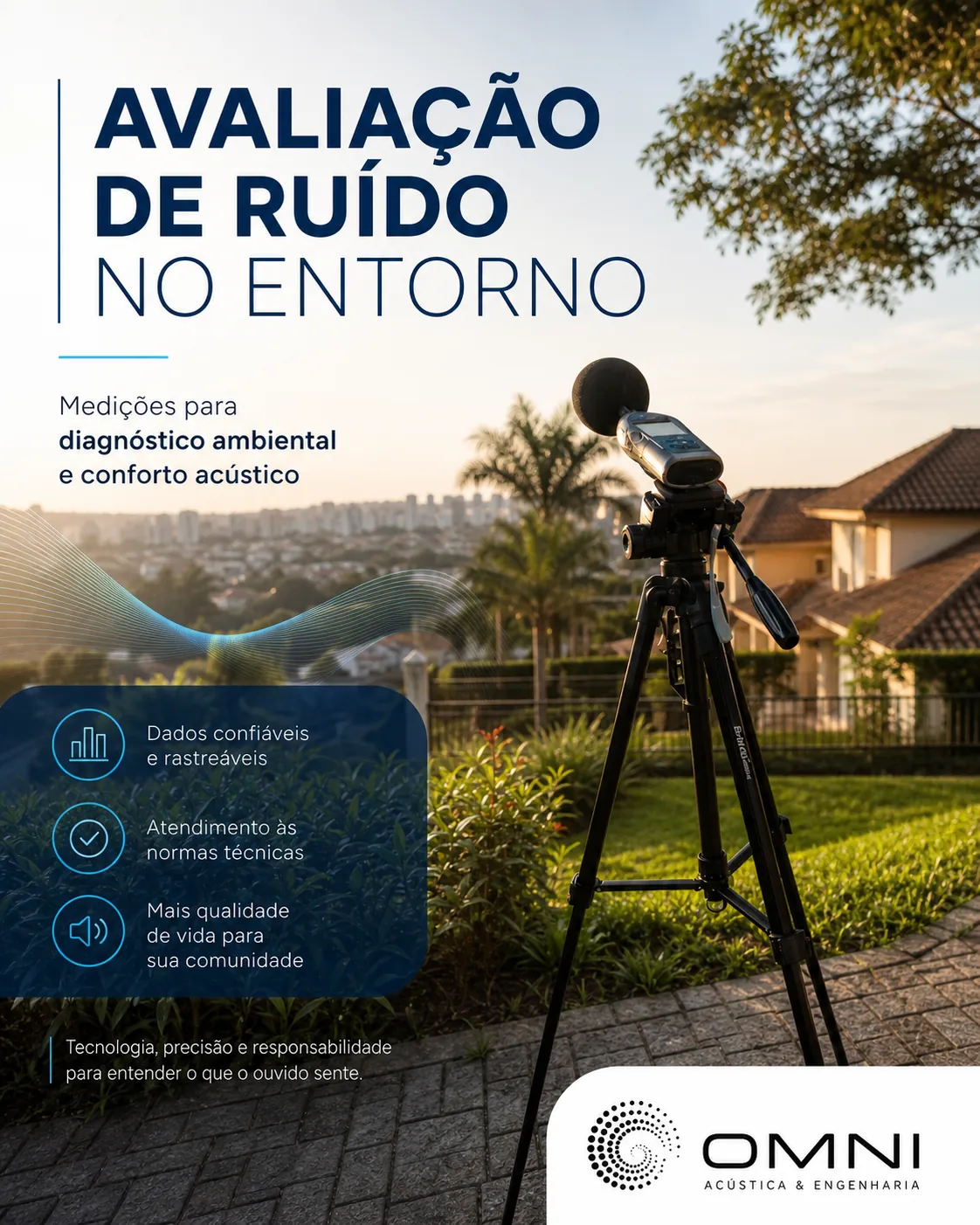 Medição de ruído de vizinhança e conforto interno NBR 10152